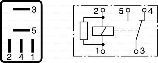 BOSCH 0 332 207 405 - Реле, рабочий ток unicars.by