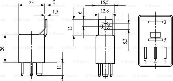 BOSCH 0 332 207 310 - Реле, рабочий ток unicars.by