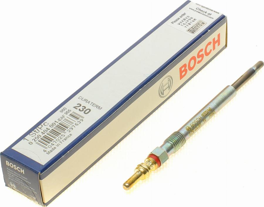 BOSCH 0 250 404 001 - Свеча накаливания unicars.by