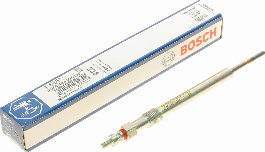 BOSCH 0 250 403 024 - Свеча накаливания unicars.by