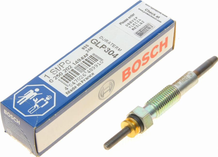 BOSCH 0 250 202 149 - Свеча накаливания unicars.by