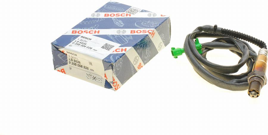 BOSCH 0 258 006 026 - Лямбда-зонд, датчик кислорода unicars.by