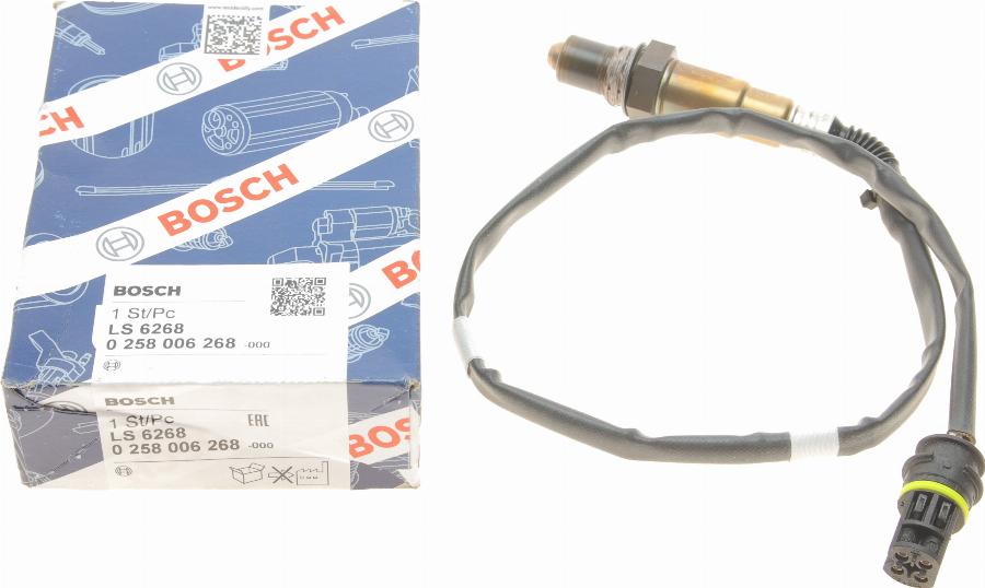 BOSCH 0 258 006 268 - Лямбда-зонд, датчик кислорода unicars.by