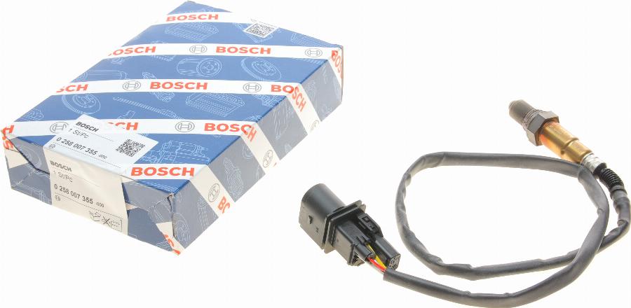 BOSCH 0 258 007 355 - Лямбда-зонд, датчик кислорода unicars.by