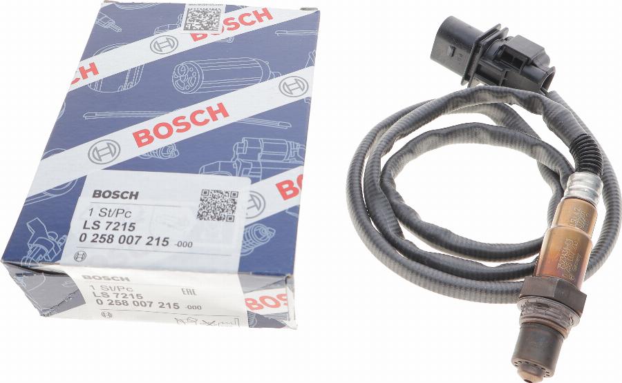 BOSCH 0 258 007 215 - Лямбда-зонд, датчик кислорода unicars.by