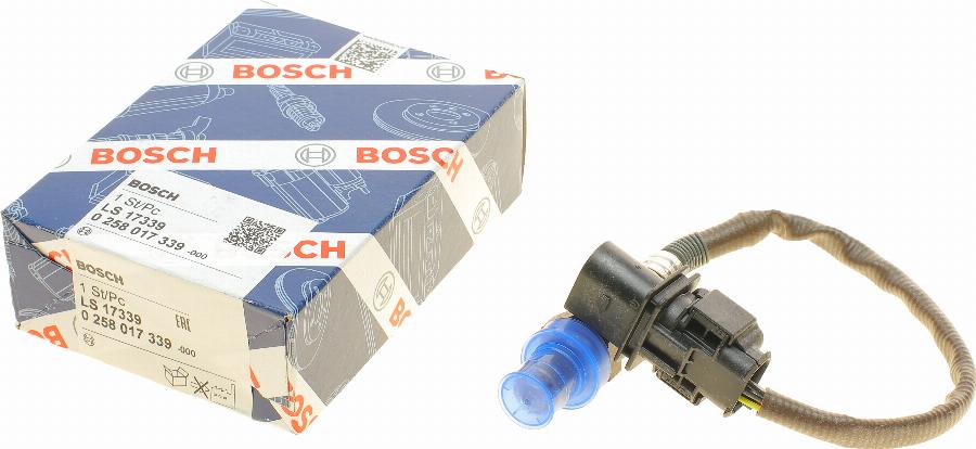 BOSCH 0 258 017 339 - Лямбда-зонд, датчик кислорода unicars.by