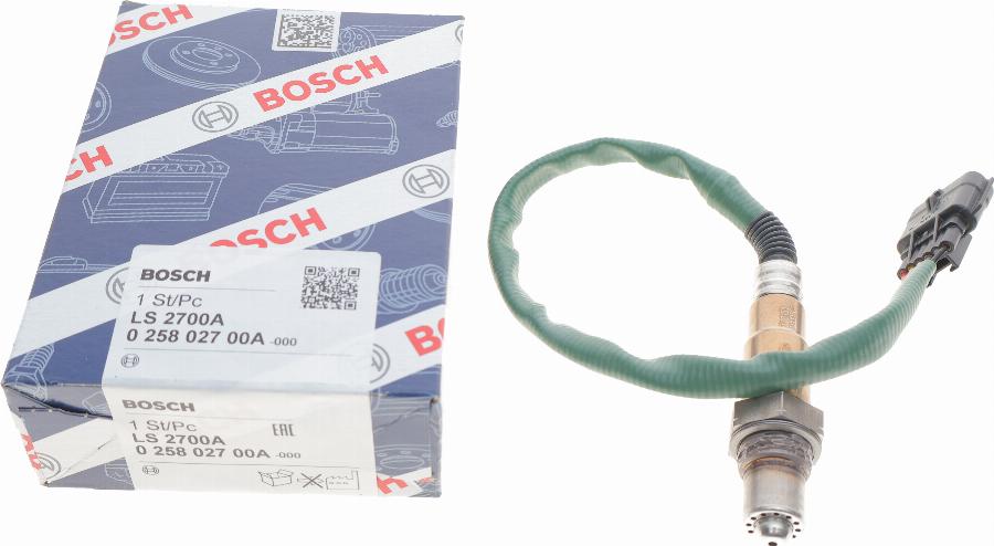 BOSCH 0 258 027 00A - Лямбда-зонд, датчик кислорода unicars.by