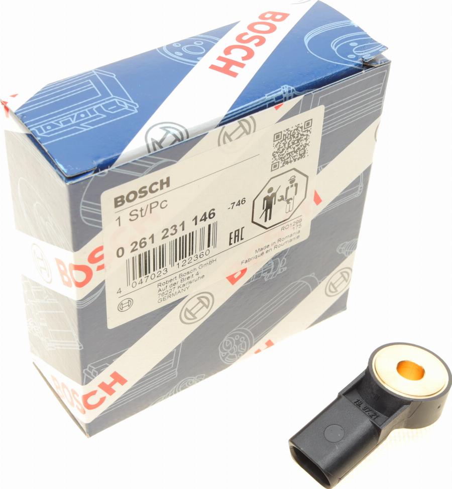 BOSCH 0 261 231 146 - Датчик детонации unicars.by