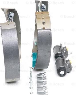 BOSCH 0 204 114 627 - Комплект тормозных колодок, барабанные unicars.by