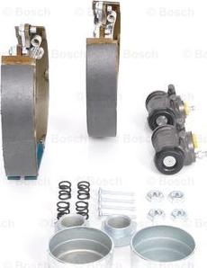 BOSCH 0 204 114 027 - Комплект тормозных колодок, барабанные unicars.by