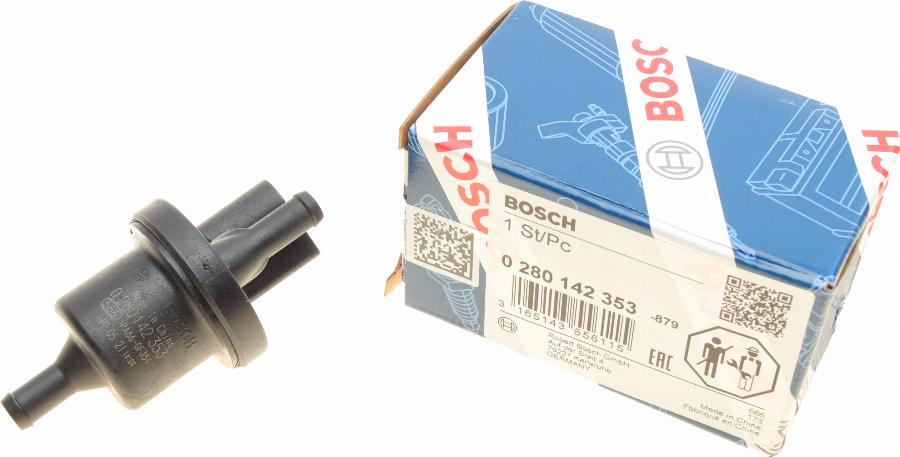 BOSCH 0 280 142 353 - Клапан вентиляции, топливный бак unicars.by