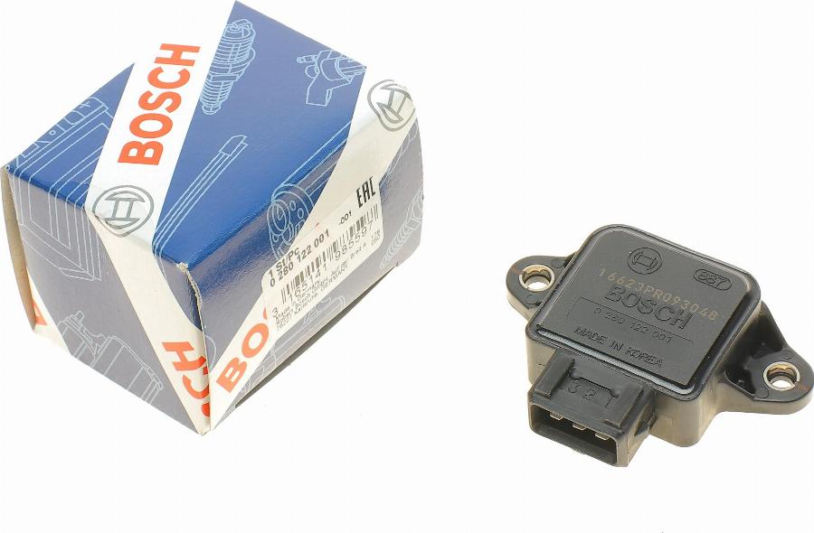 BOSCH 0 280 122 001 - Датчик, положение дроссельной заслонки unicars.by