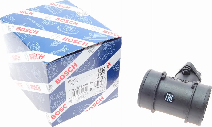 BOSCH 0 280 218 440 - Датчик потока, массы воздуха unicars.by