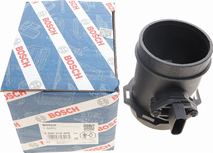 BOSCH 0 280 218 409 - Датчик потока, массы воздуха unicars.by