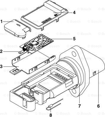 BOSCH 0 280 218 089 - Датчик потока, массы воздуха unicars.by