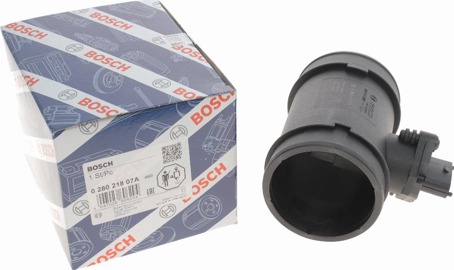 BOSCH 0 280 218 07A - Датчик потока, массы воздуха unicars.by