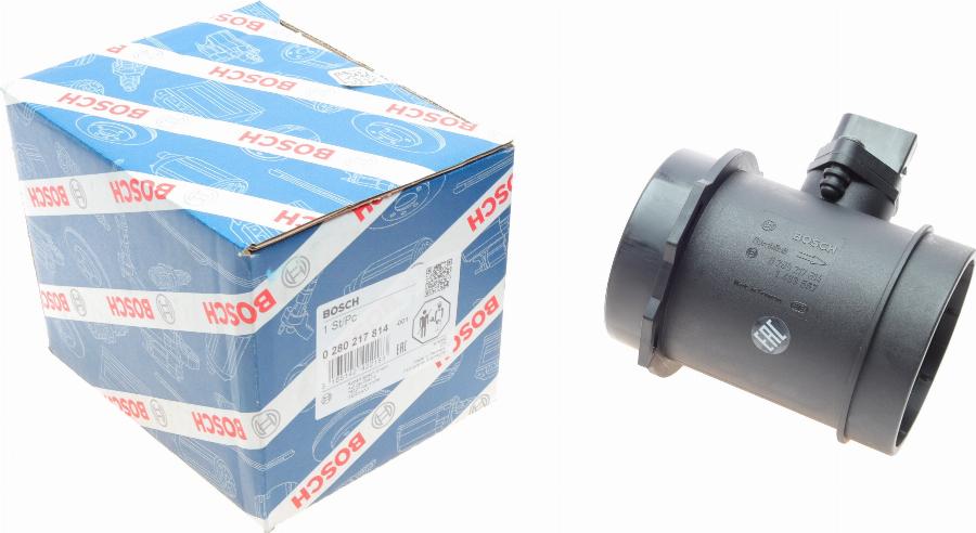 BOSCH 0 280 217 814 - Датчик потока, массы воздуха unicars.by