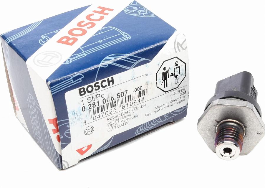 BOSCH 0 281 006 507 - Датчик, давление подачи топлива unicars.by