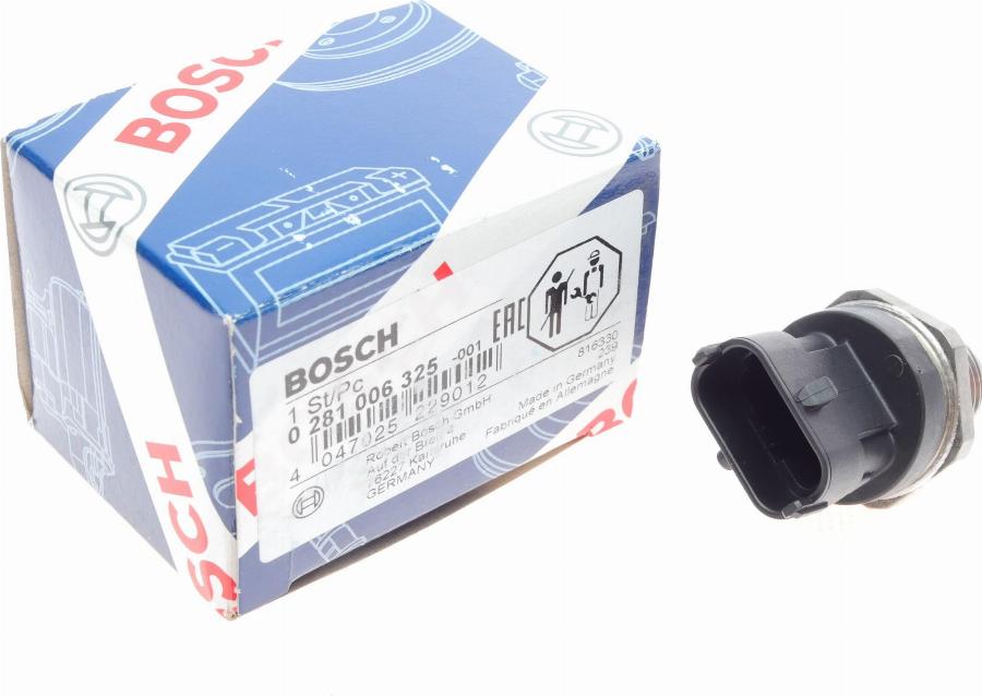 BOSCH 0 281 006 325 - Датчик, давление подачи топлива unicars.by