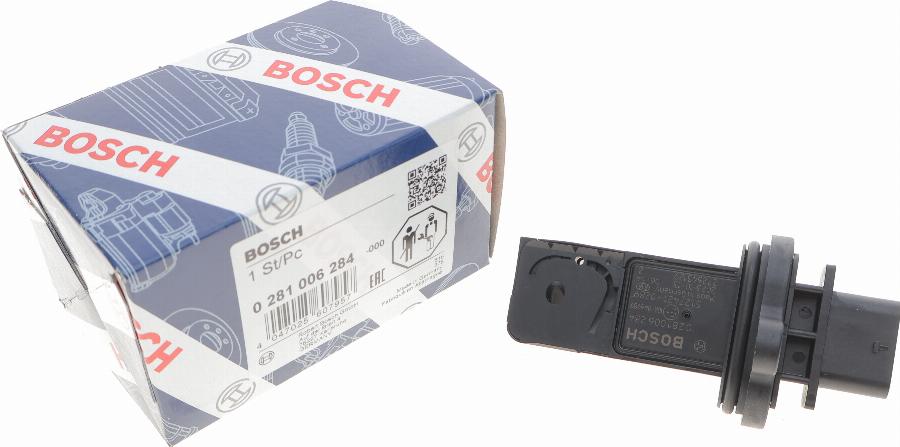 BOSCH 0 281 006 284 - Датчик потока, массы воздуха unicars.by