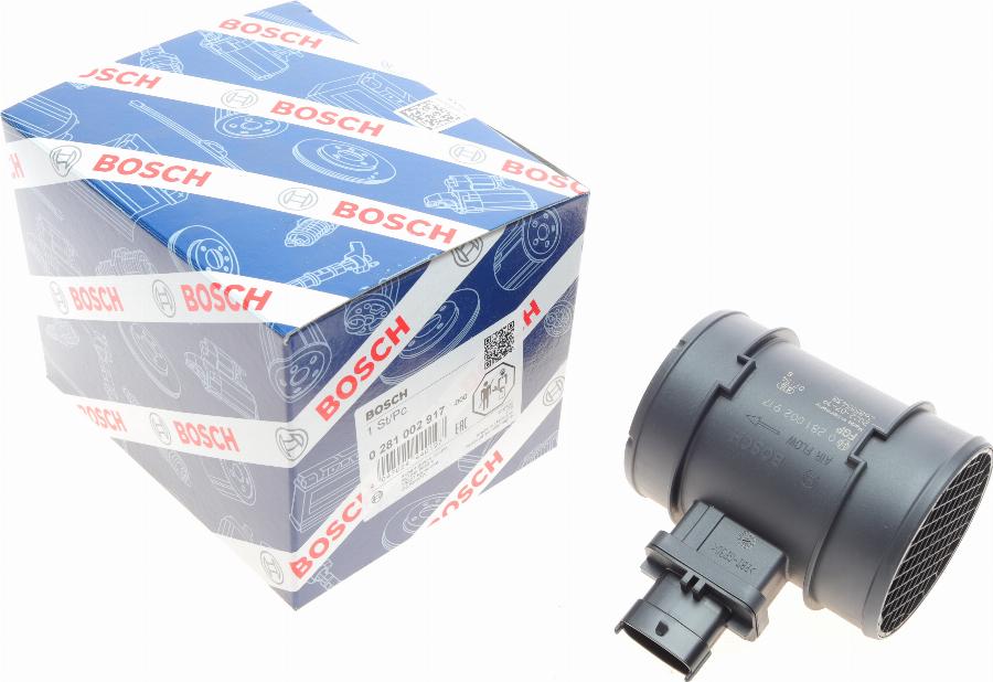 BOSCH 0 281 002 917 - Датчик потока, массы воздуха unicars.by