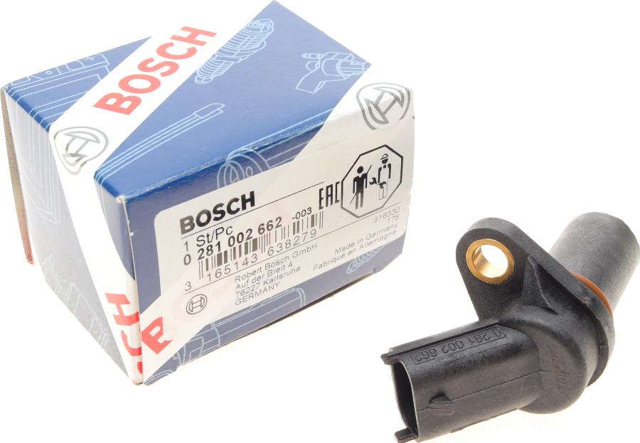 BOSCH 0 281 002 662 - Датчик импульсов, коленвал unicars.by