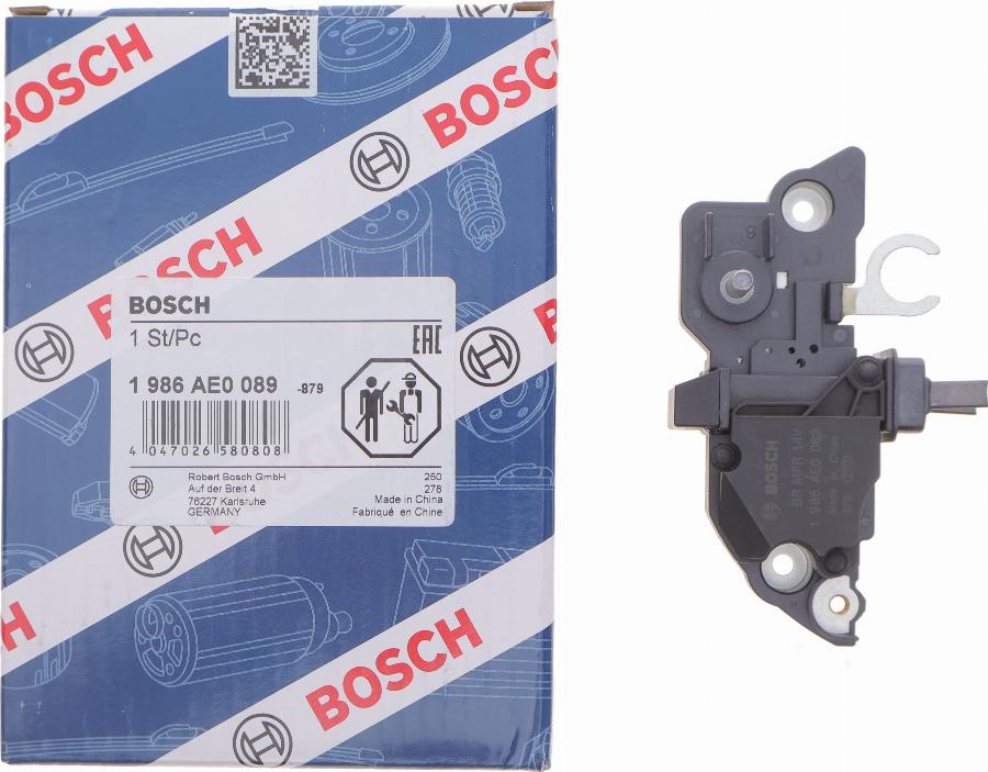 BOSCH 1 986 AE0 089 - Регулятор напряжения, генератор unicars.by