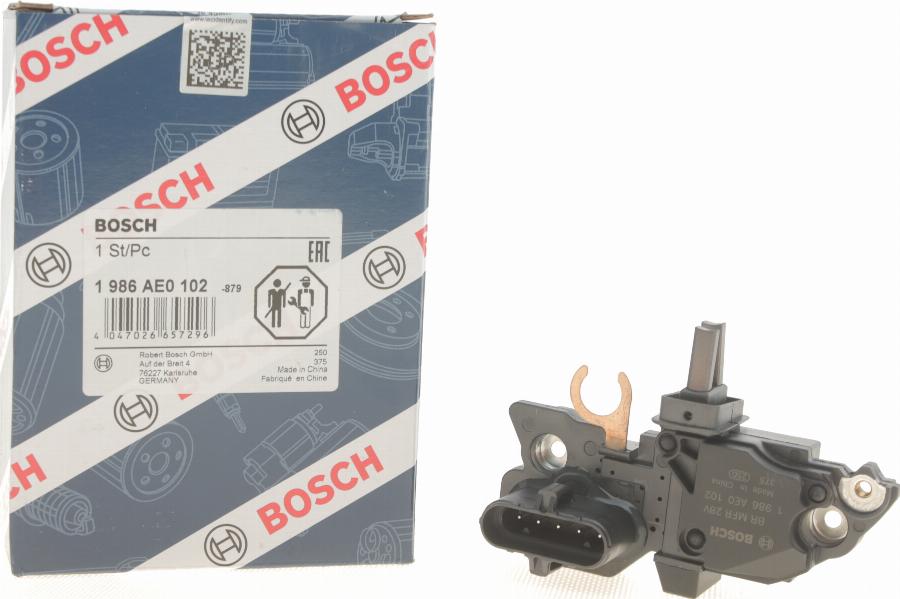 BOSCH 1 986 AE0 102 - Регулятор напряжения, генератор unicars.by