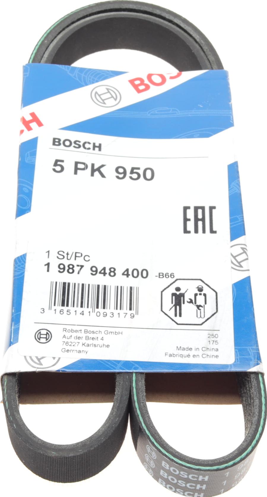 BOSCH 1 987 948 400 - Поликлиновой ремень unicars.by