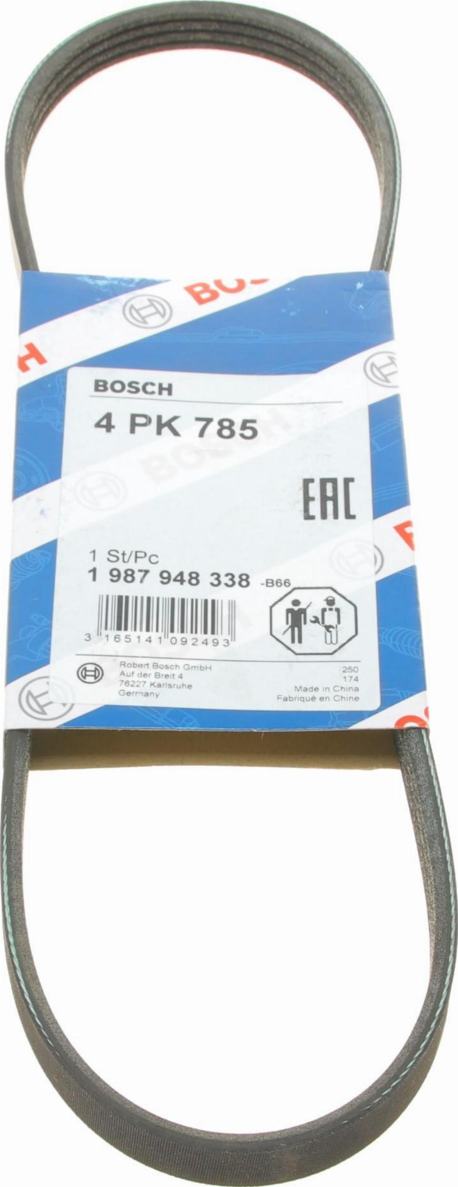 BOSCH 1 987 948 338 - Поликлиновой ремень unicars.by