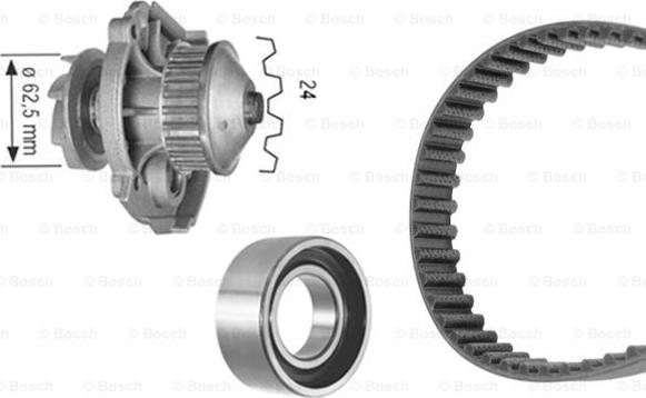 BOSCH 1 987 948 799 - Водяной насос + комплект зубчатого ремня ГРМ unicars.by