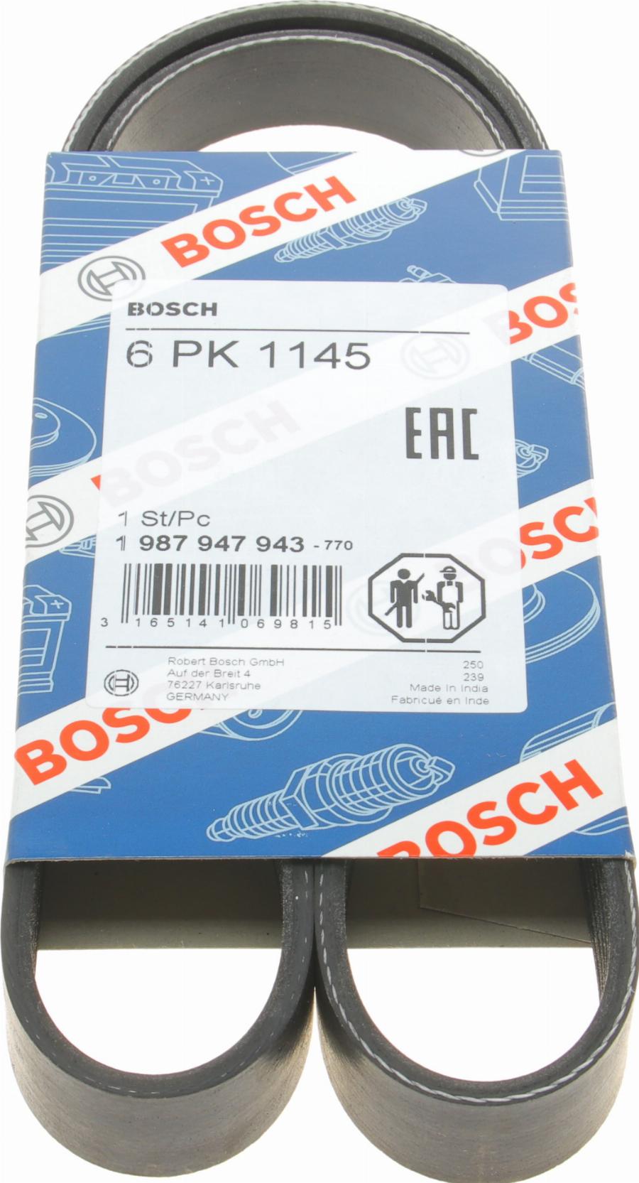 BOSCH 1 987 947 943 - Поликлиновой ремень unicars.by