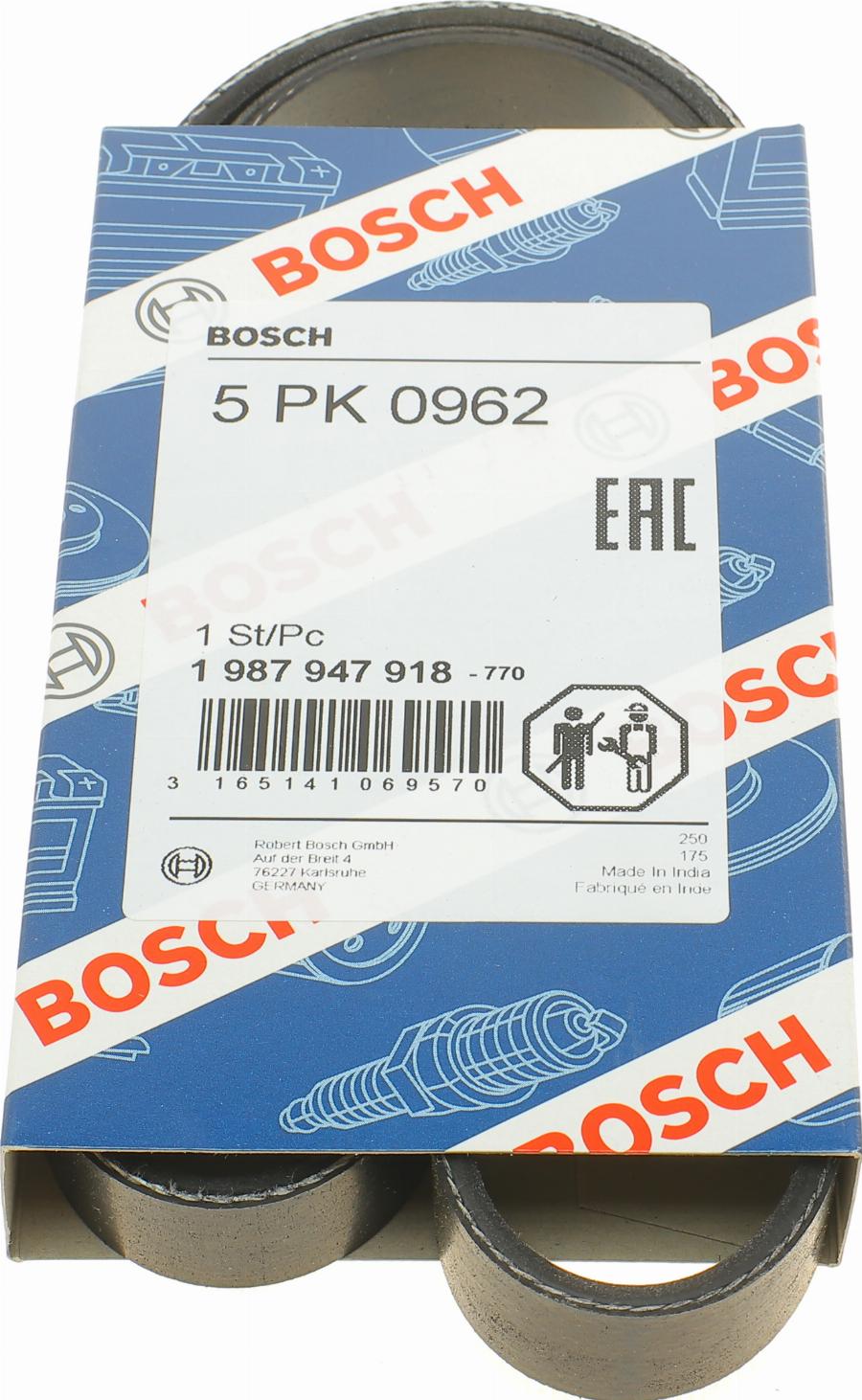 BOSCH 1 987 947 918 - Поликлиновой ремень unicars.by