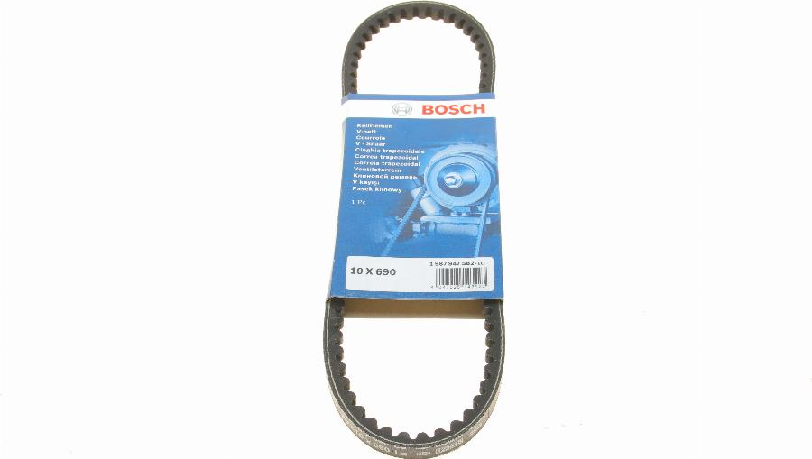 BOSCH 1 987 947 582 - Клиновой ремень, поперечные рёбра unicars.by