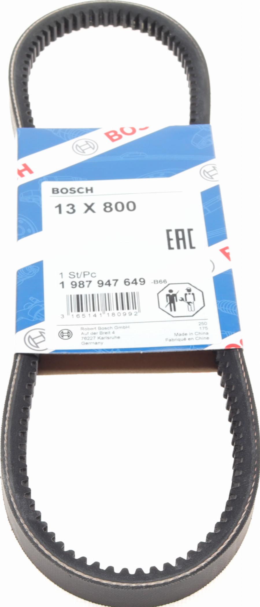 BOSCH 1 987 947 649 - Клиновой ремень, поперечные рёбра unicars.by