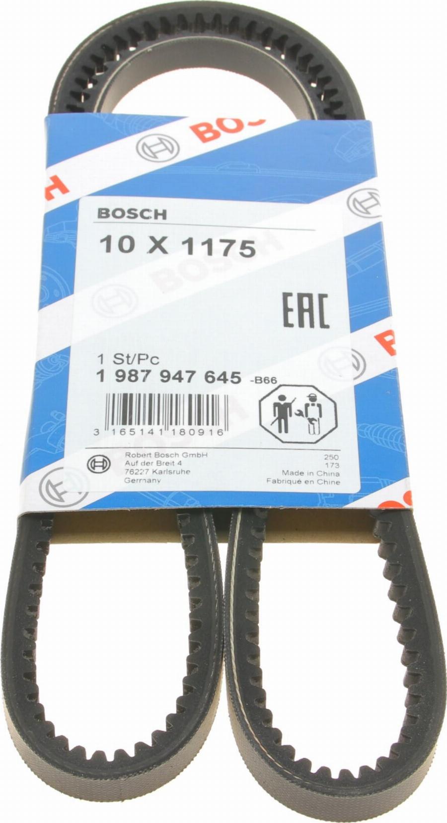 BOSCH 1 987 947 645 - Клиновой ремень, поперечные рёбра unicars.by