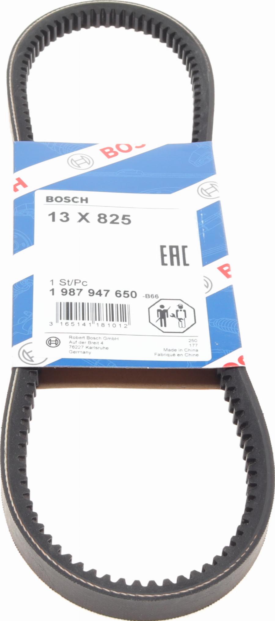 BOSCH 1 987 947 650 - Клиновой ремень, поперечные рёбра unicars.by