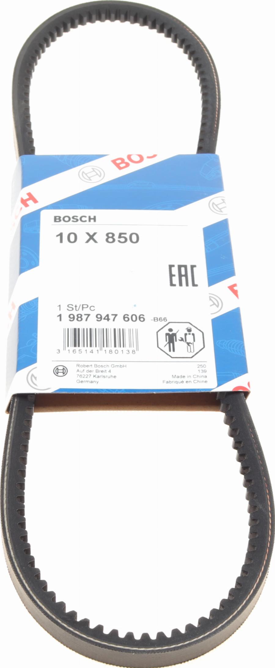 BOSCH 1 987 947 606 - Клиновой ремень, поперечные рёбра unicars.by