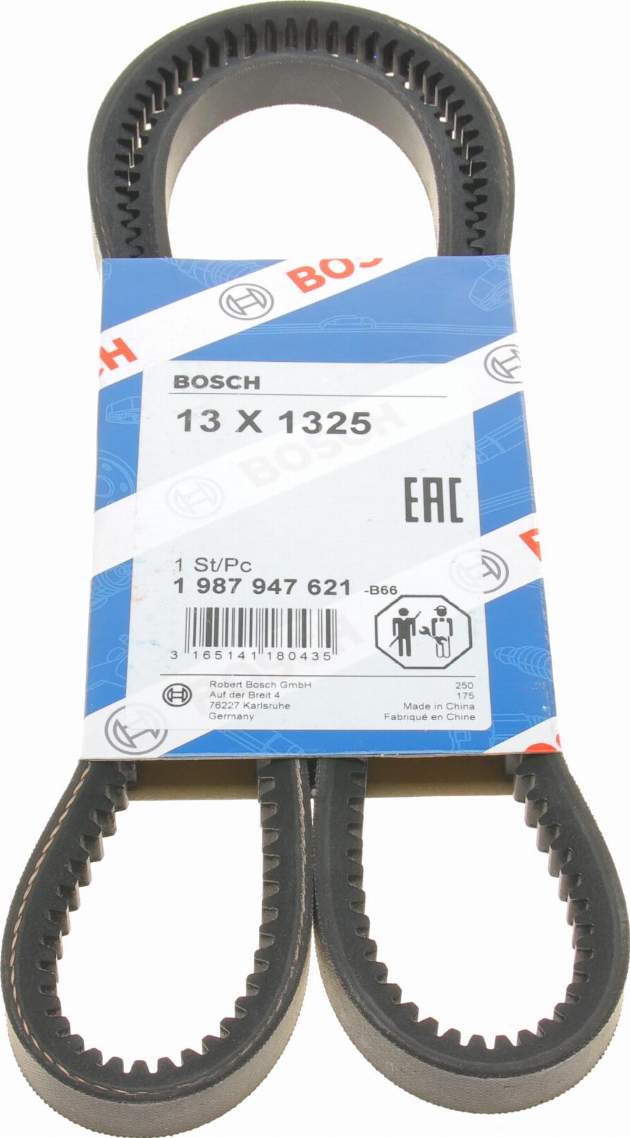 BOSCH 1 987 947 621 - Клиновой ремень, поперечные рёбра unicars.by