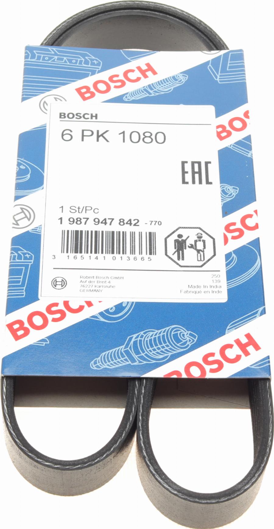 BOSCH 1 987 947 842 - Поликлиновой ремень unicars.by