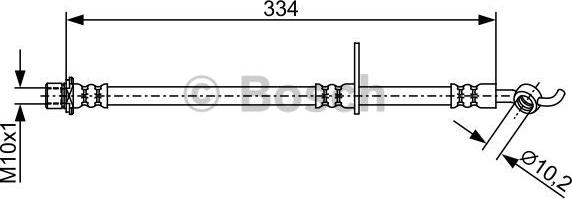 BOSCH 1 987 481 930 - Тормозной шланг unicars.by