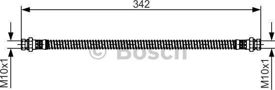 BOSCH 1 987 481 464 - Тормозной шланг unicars.by