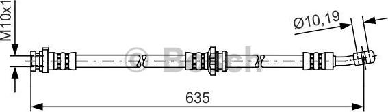 BOSCH 1 987 481 433 - Тормозной шланг unicars.by