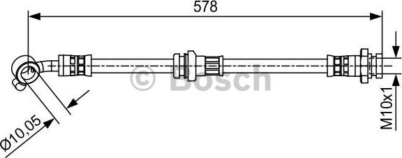 BOSCH 1 987 481 649 - Тормозной шланг unicars.by