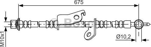 BOSCH 1 987 481 656 - Тормозной шланг unicars.by