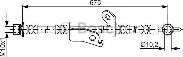 BOSCH 1 987 481 657 - Тормозной шланг unicars.by