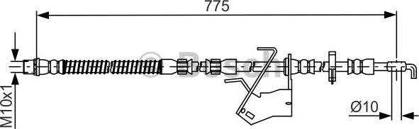 BOSCH 1 987 481 685 - Тормозной шланг unicars.by