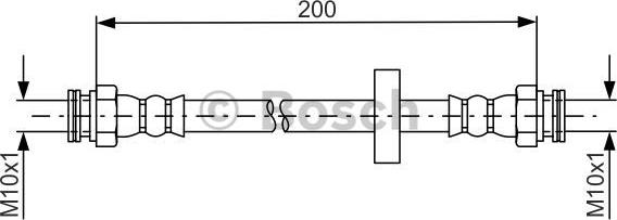 BOSCH 1 987 481 670 - Тормозной шланг unicars.by