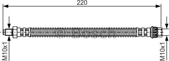 BOSCH 1 987 481 090 - Тормозной шланг unicars.by