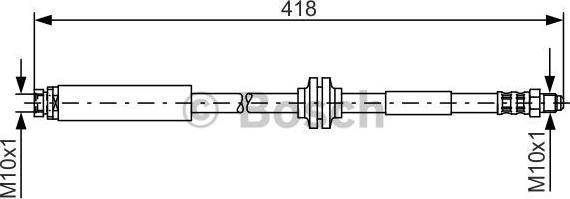 BOSCH 1 987 481 058 - Тормозной шланг unicars.by